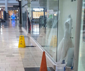 Wet floor signs